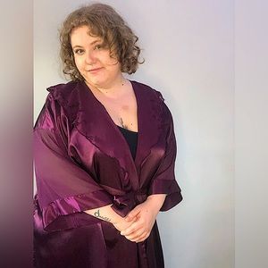 Y2K Embroidered Robe